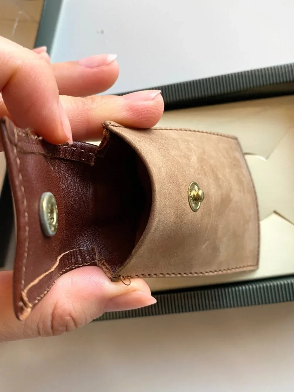 Vtg Down Under Int. Leather Keychain Pouch Handcrafted Designer Collection Aust